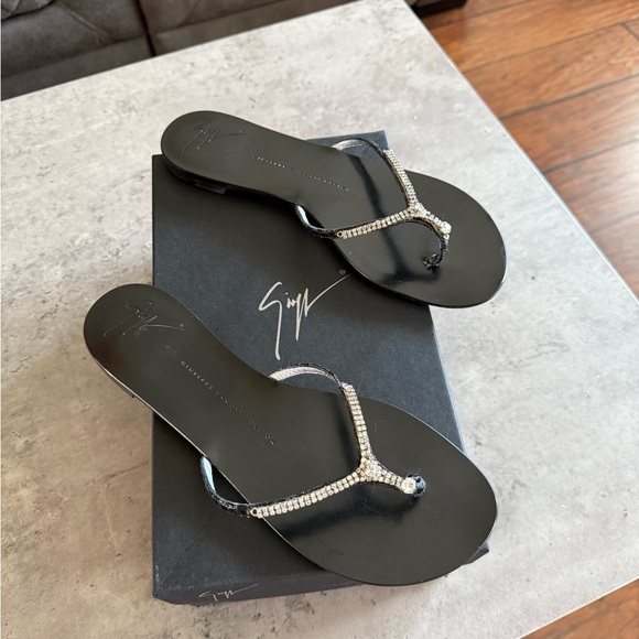 Black Sandals with Silver Accents,All Products : American Fashion Style Bags On Sale